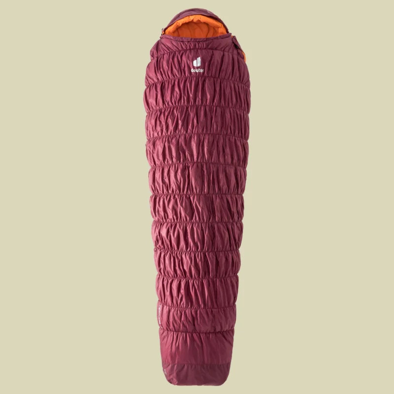 Aktuell deuterExosphere -6 Grad SL Women bis Körpergröße 175 cm Farbe maron-mango, Reißverschluss links