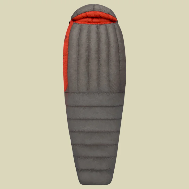 Beliebt Sea to SummitFlame FmII bis Körpergröße 170 cm Farbe dark grey/paprika, Reißverschluss rechts