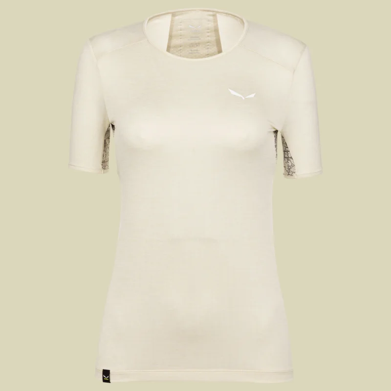 Abverkauf SalewaPuez Graphic 2 Dry W S/S Tee Women Größe 42 Farbe oatmeal melange