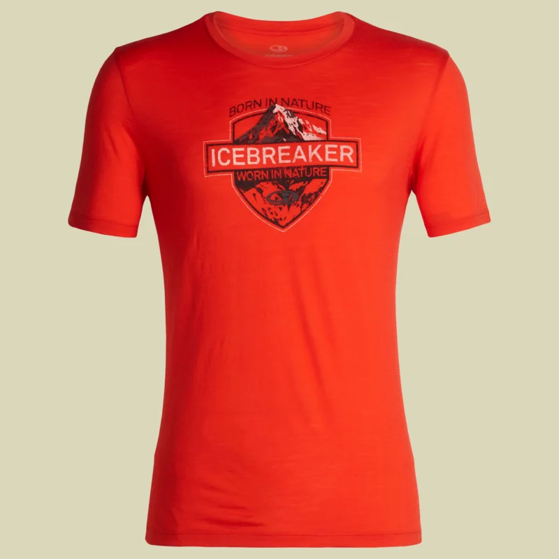 Preisknaller IcebreakerTech Lite SS Crewe Men Graphic CollectionGröße S Farbe alpine crest/chili red
