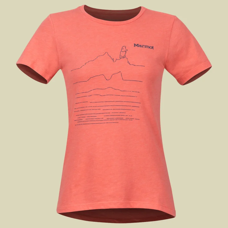 Sonderangebot MarmotCaligata Tee SS Women Größe M Farbe flamingo heather