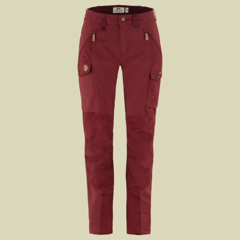 FjällrävenNikka Trousers Curved Women Größe 38 Farbe bordeaux red Knallerangebot