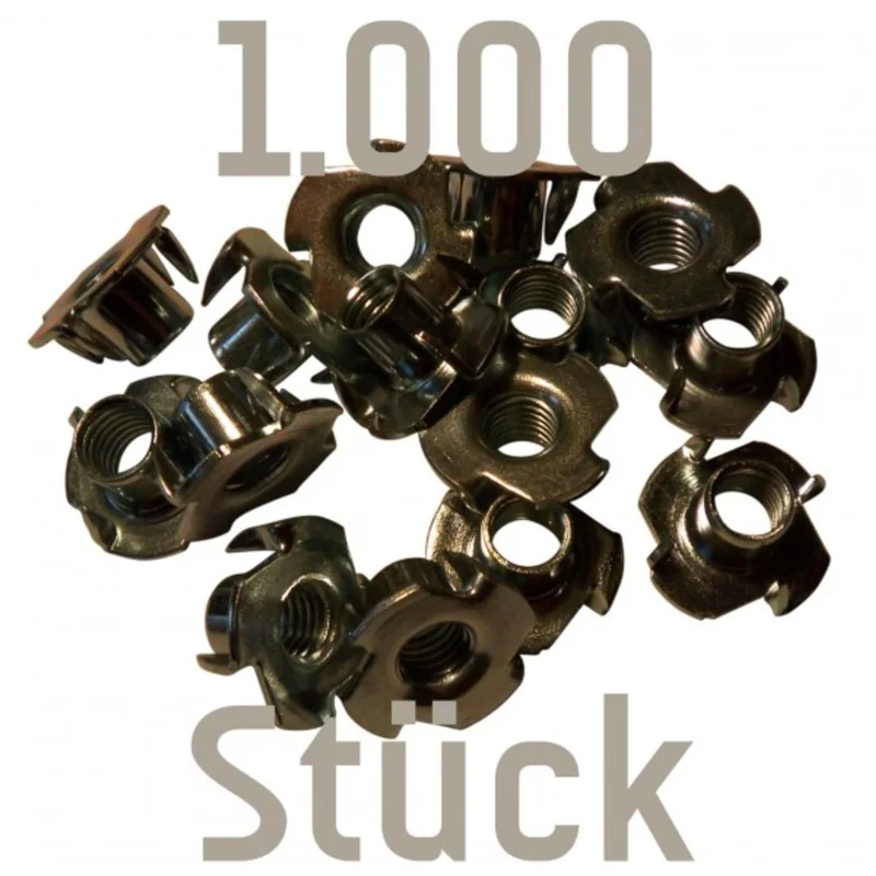 1000 Einschlagmuttern M10 zum Kletterwandbau (für Klettergriffe) Bestseller