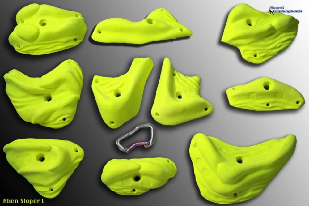 Markenware Move-it-Climbingholds - Alien Sloper L (Klettergriffe-Set)