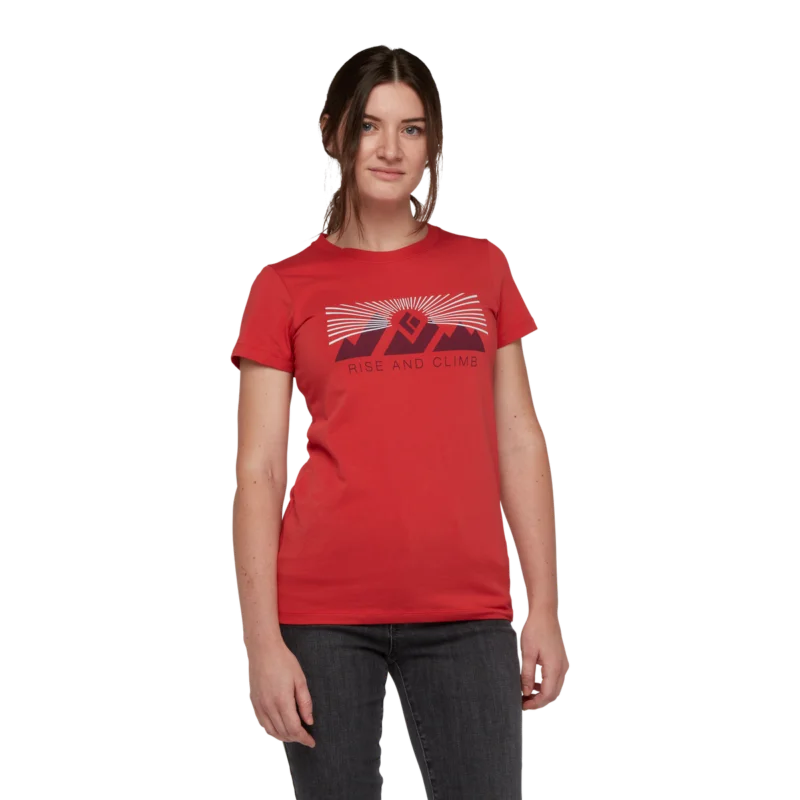 W Ss Rise And Climb Tee - Black Diamond Solange Der Vorrat Reicht