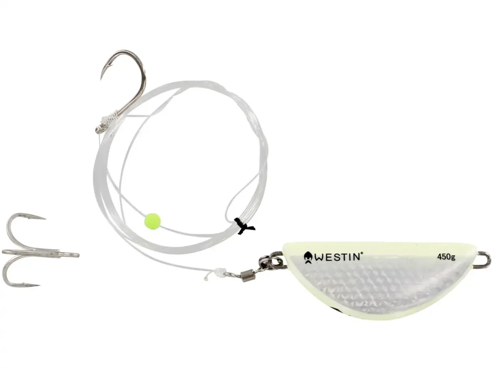Westin Halibut Anti Twist Rig 350g 2 #3/0 190cm Glow Rabatt