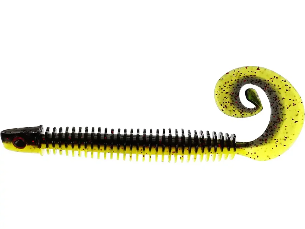 Westin RingTeez Curltail 10cm Black/Chartreuse Mega-Angebot