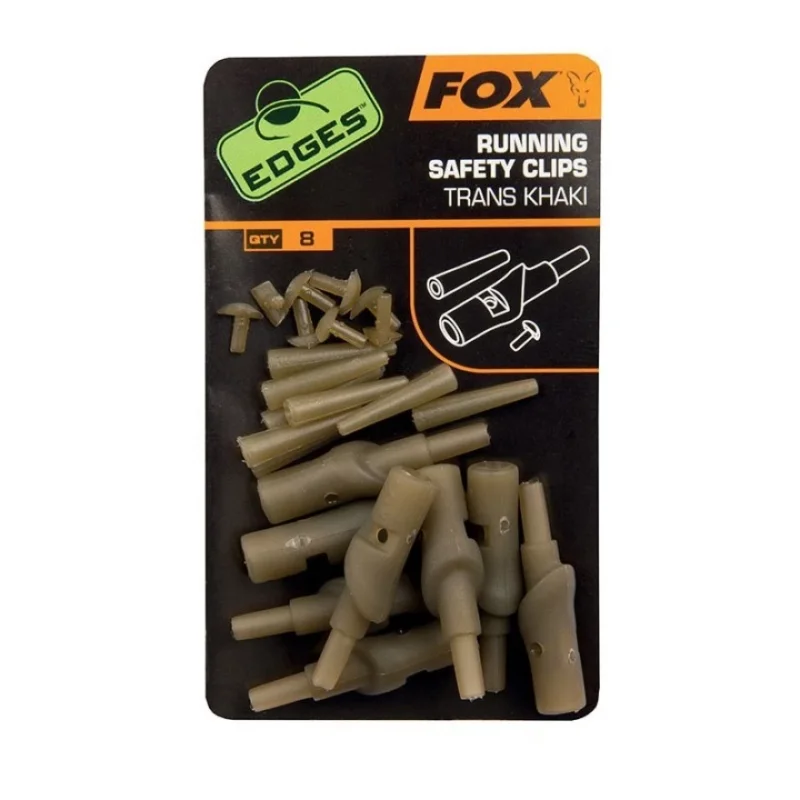 Schneller Versand FOX Carp Running Safety Clip Trans Khaki