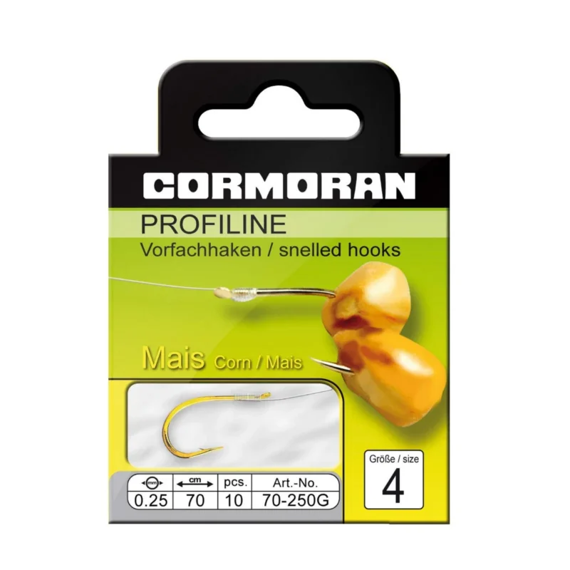 Cormoran Profiline Haken Mais Gold #12 70cm 0,16mm Aktuell