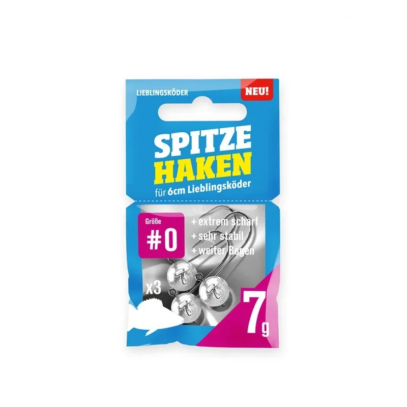 Lieblingsköder Jigköpfe Spitze Haken #0 7g Geprüft