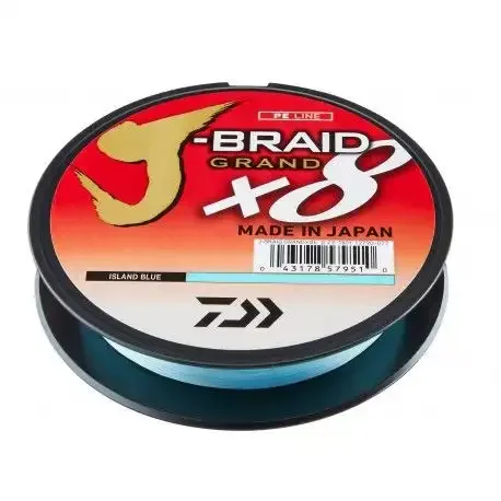 Daiwa J-Braid Grand X8E 135m Island Blue 0,18mm 12,5kg Nur Für Kurze Zeit