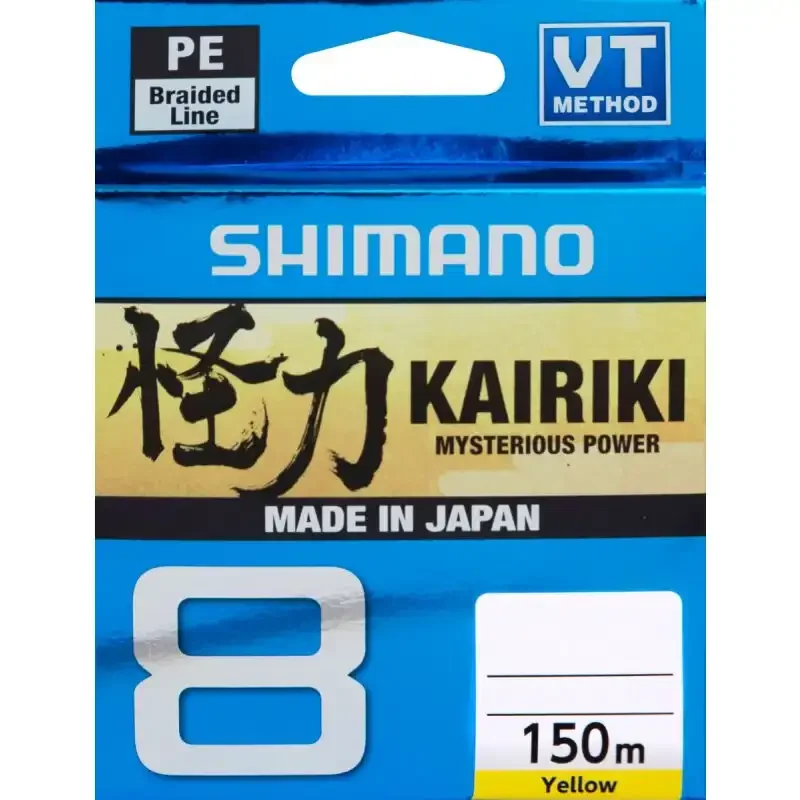Shimano Kairiki 8 150m Yellow 0,10mm 6,5kg Zertifiziert