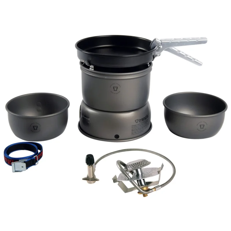 Saisonangebot Sturmkocher 25-3 HA/GB (HA Alu Windschutz, HA Alu Töpfe, Non Stick Pfanne, mit Gaseinsatz, ohne Wasserkessel)